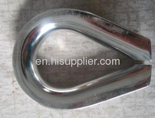 stainless steel heavy duty wire rope thimble