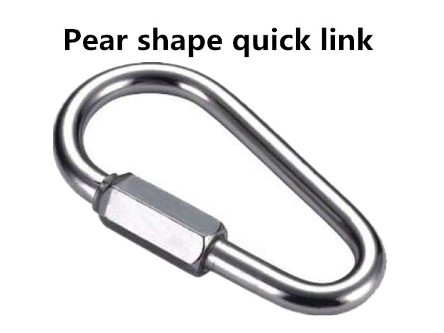 Pear shape quick link