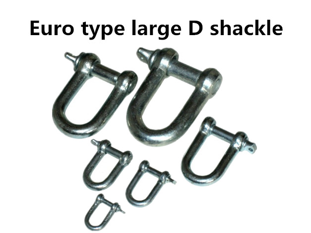 Euro type large D shackle