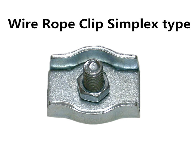 Wire rope clip simplex type