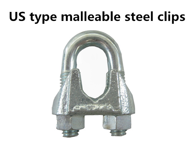 US type malleable steel wire rope clip